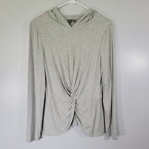Sweaty Betty Lightweight Hoodie Top Womens Sz 8 Grey Activewear Athleisure Yoga